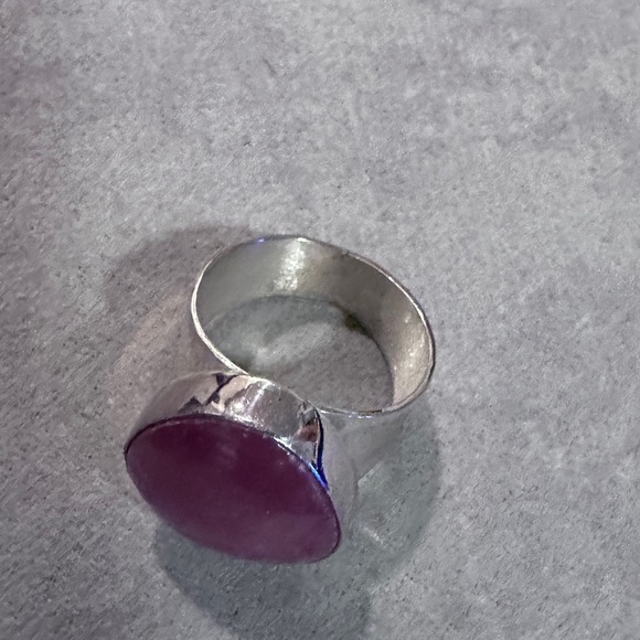 Rhodochrosite & sterling silver statement by Jay King - Picture 9 of 12